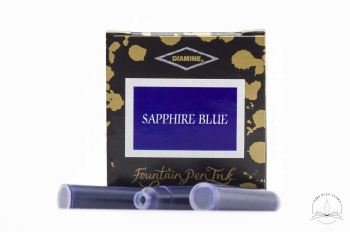 Encre Sapphire blue Cartouches de Diamine