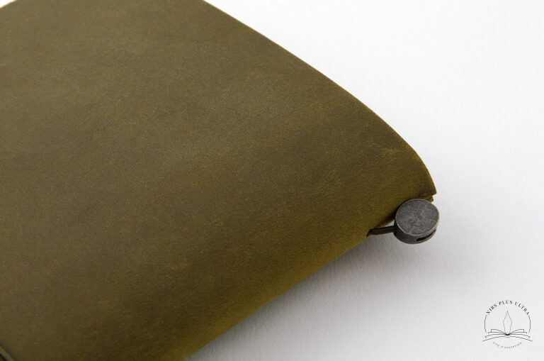 Leather Notebook Olive by Traveler's Company 2