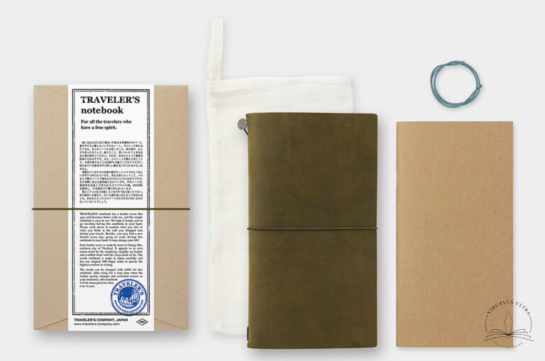 Leather Notebook Olive by Traveler's Company 4