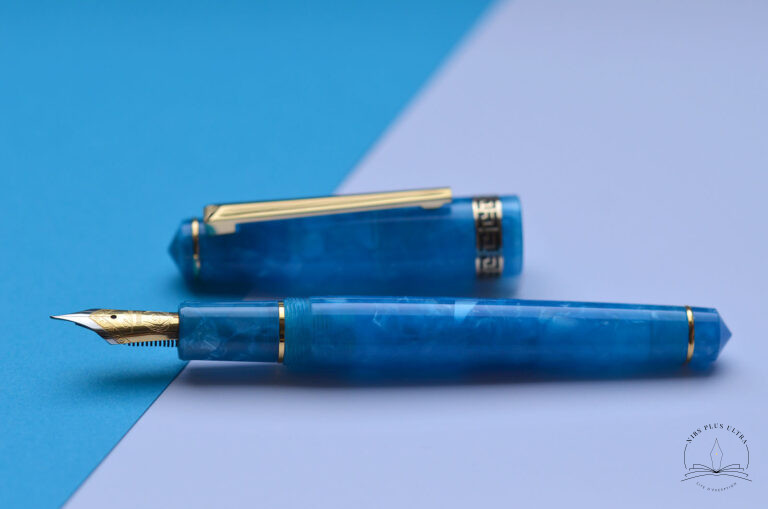 Rosa Sky Blue Fountain pen by Laban 2