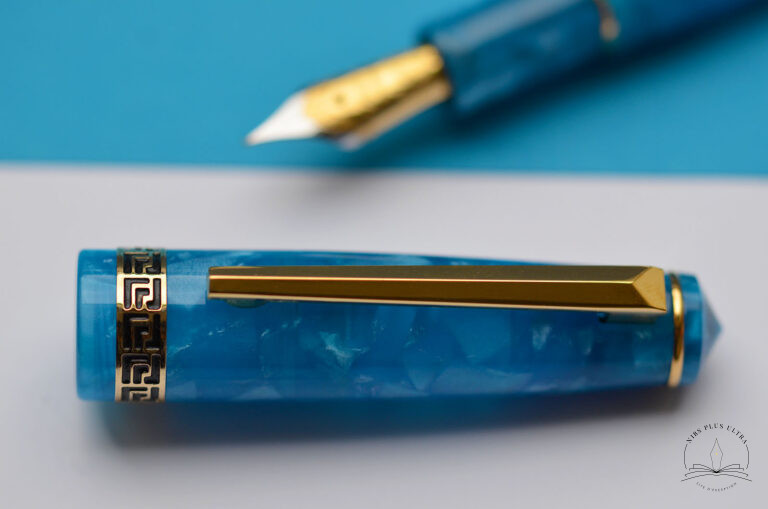 Rosa Sky Blue Fountain pen by Laban 4