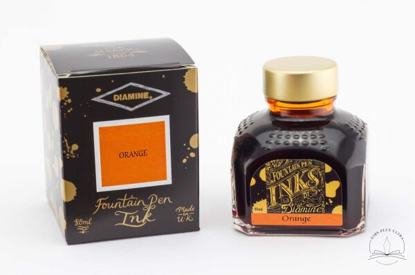 Encre Orange Flacon 80 ml de Diamine 1