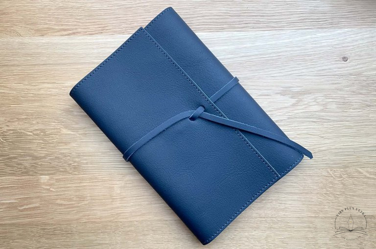 Carnet en cuir A5 Marine de Atelier De Laforêt 1