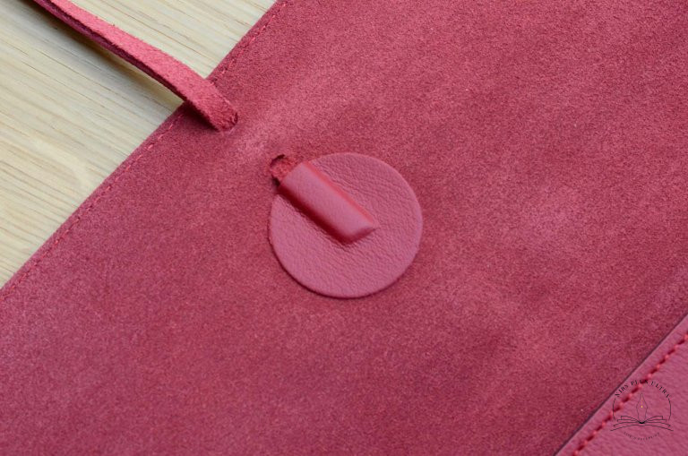 Carnet en cuir A5 Rouge de Atelier De Laforêt 3
