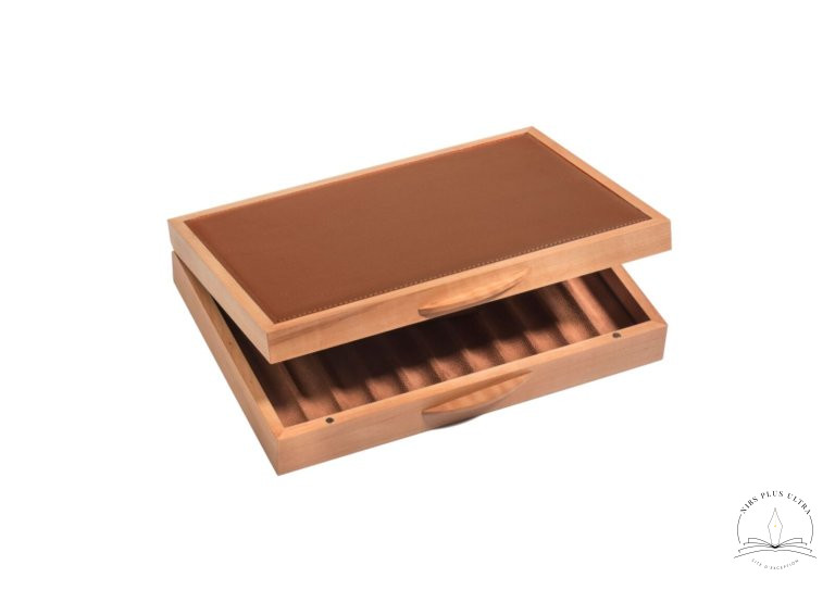 Box Service tree Cognac for 11 pens by Atelier De Laforêt 1