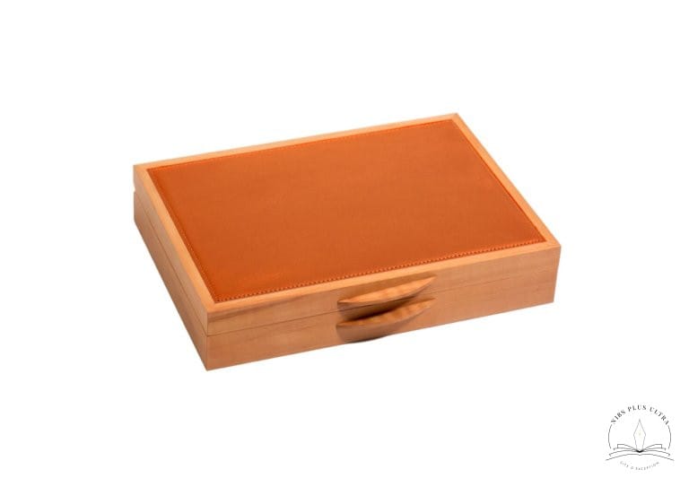 Coffret pour 11 stylos Alisier Mandarine de Atelier De Laforêt 1
