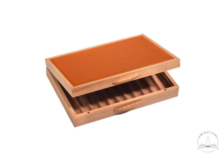 Coffret pour 11 stylos Alisier Mandarine de Atelier De Laforêt 2