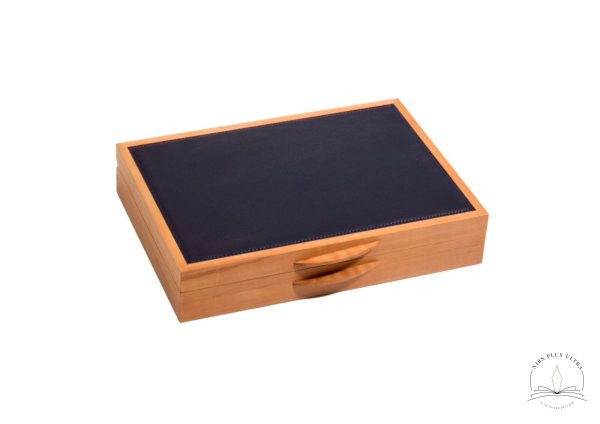 Coffret pour 11 stylos Alisier Marine de Atelier De Laforêt 1