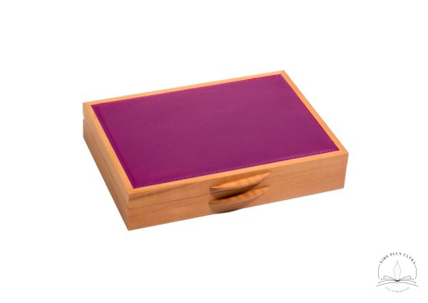 Coffret pour 11 stylos Alisier Pourpre de Atelier De Laforêt 1