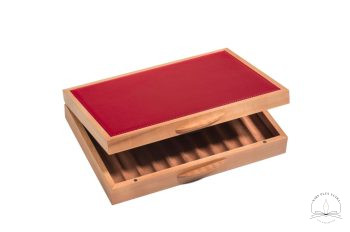 Coffret pour 11 stylos Alisier Rouge de Atelier De Laforêt