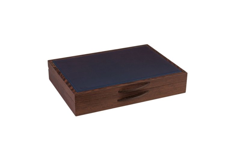 Coffret pour 11 stylos Wengé Marine de Atelier De Laforêt 1