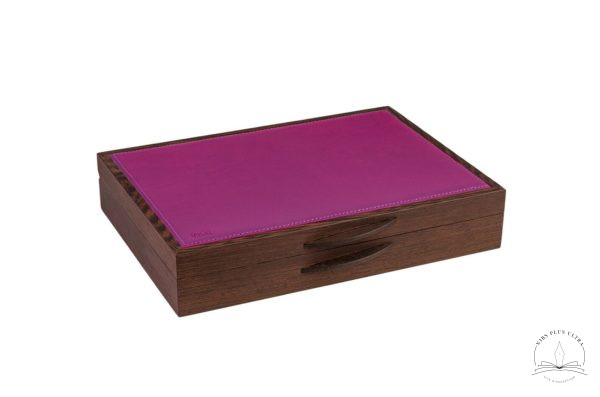 Coffret pour 11 stylos Wengé Pourpre de Atelier De Laforêt 1