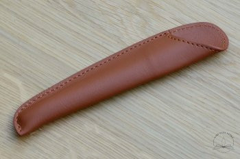 Etui tulipe Cognac pour 1 stylo de Atelier De Laforêt