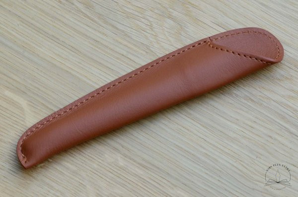 Etui tulipe Cognac pour 1 stylo de Atelier De Laforêt 1
