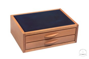 Box Service tree Navy for 22 pens by Atelier De Laforêt