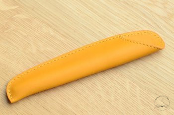 Etui tulipe Moutarde pour 1 stylo de Atelier De Laforêt