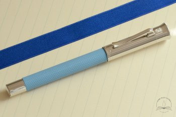Guilloché Gulf blue Fountain pen by Graf von Faber-Castell