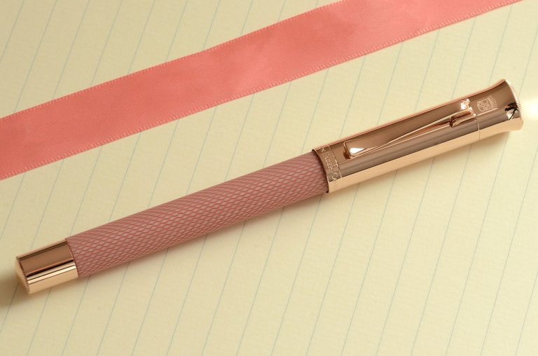 Guilloché Rose blush Fountain pen by Graf von Faber-Castell 1