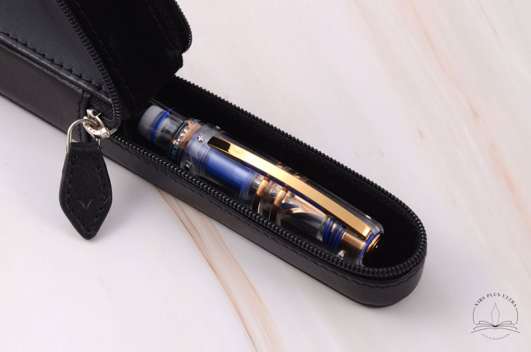 Etui en cuir Noir pour 1 stylo de Visconti 2