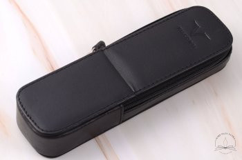 Etui en cuir Noir pour 2 stylos de Visconti