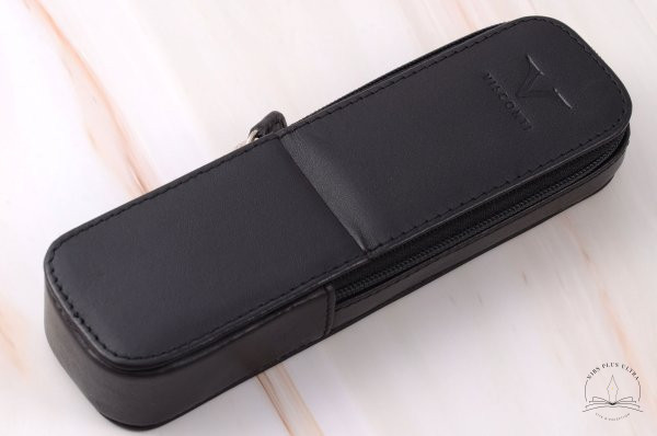 Etui en cuir Noir pour 2 stylos de Visconti 1