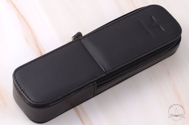 Etui en cuir Noir pour 2 stylos de Visconti 1
