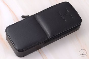 Etui en cuir Noir pour 3 stylos de Visconti