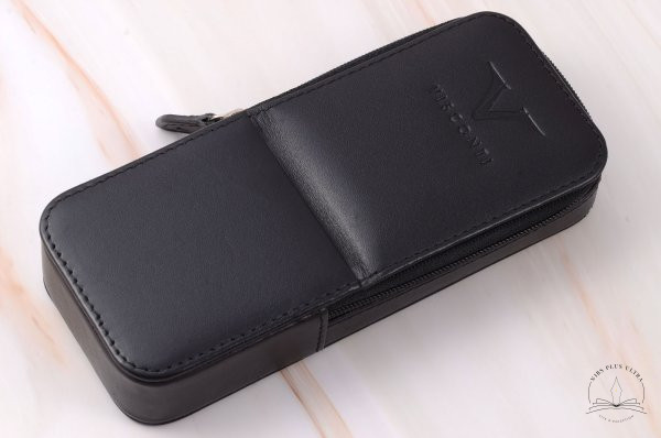 Etui en cuir Noir pour 3 stylos de Visconti 1