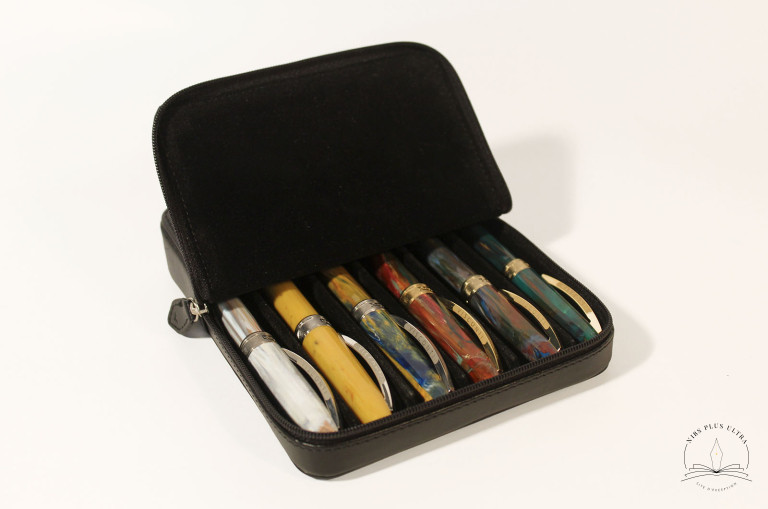 Etui en cuir Noir pour 6 stylos de Visconti 2