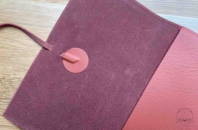 Carnet en cuir A5 Cognac de Atelier De Laforêt 3