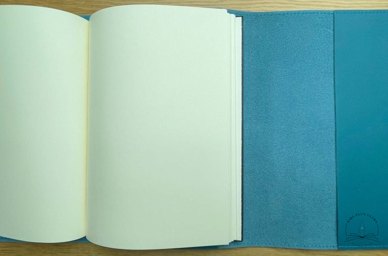 Carnet en cuir A5 Lagon de Atelier De Laforêt 2