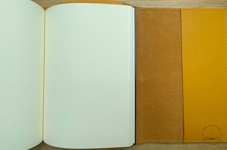 Carnet en cuir A5 Moutarde Atelier De Laforêt 2
