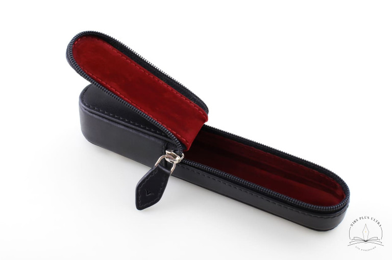 Etui en cuir rouge pour 1 stylo de Visconti